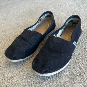 Tom's Black Slip-on Shoe 7W
